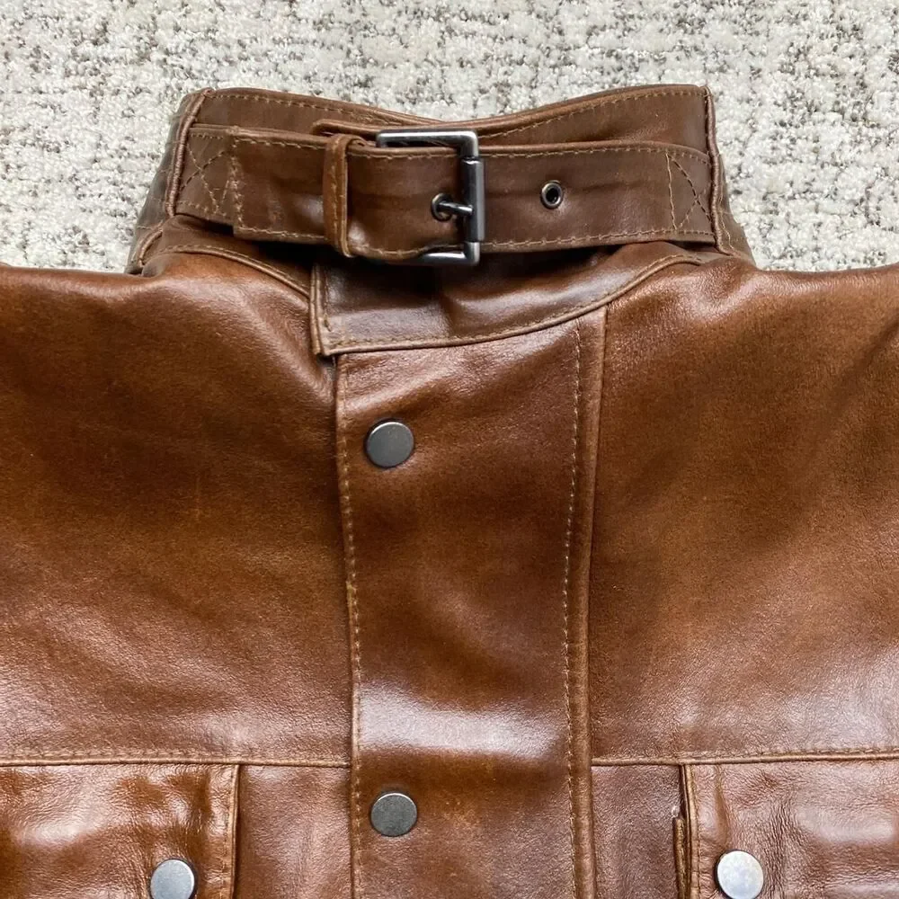Unbranded Men's Brown and Tan Jacket